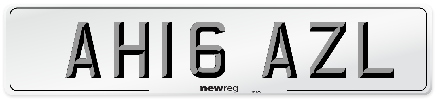 AH16 AZL Number Plate from New Reg